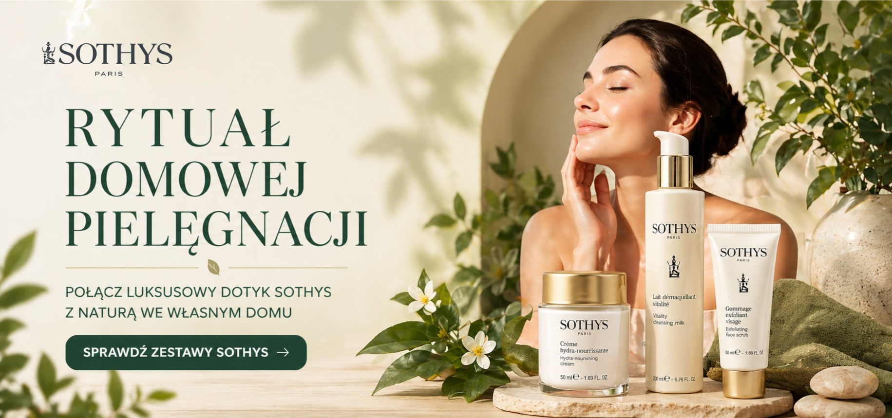 Rytuał domowej pielęgnacji Sothys – luksusowe kosmetyki do pielęgnacji twarzy inspirowane naturą
